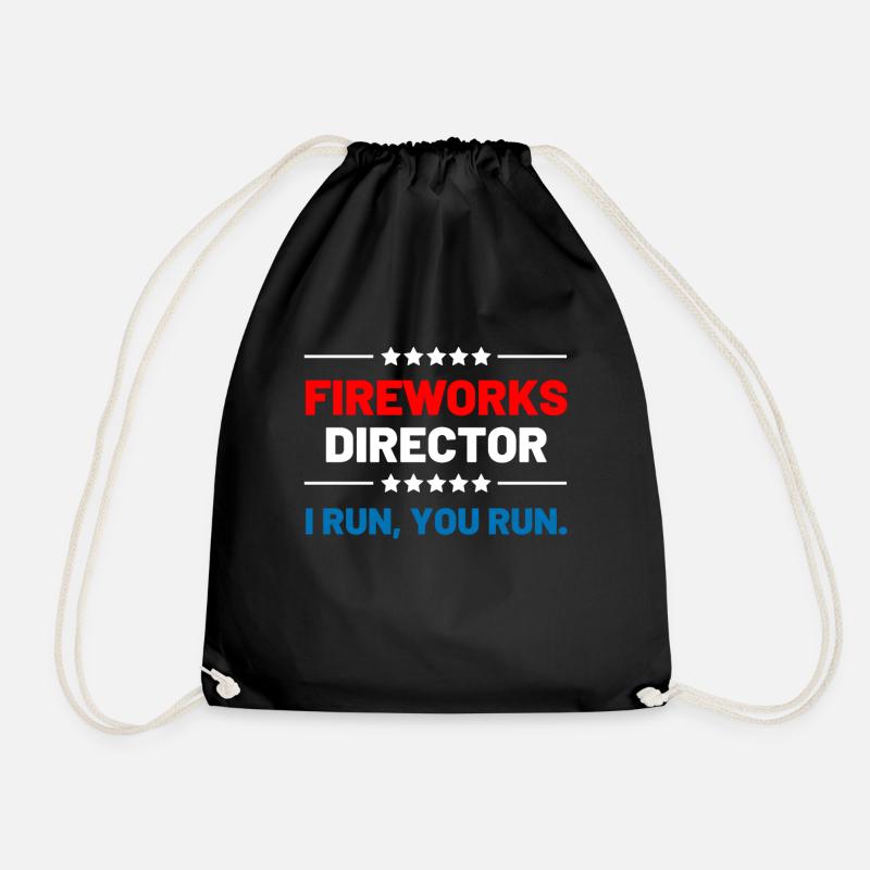 Fireworks Director - Drawstring Bag - black