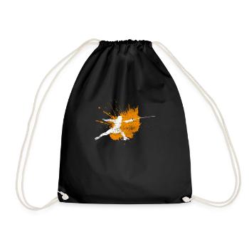 fencing - Drawstring Bag - black - Front