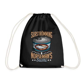 Surströmming Suède Sushi Surströmming - Sac de sport léger - noir - Devant