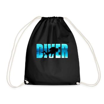 Plongeur plongée plongée plongée sous-marine - Sac de sport léger - noir - Devant