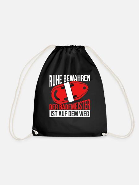 Bademeister - Turnbeutel - Schwarz