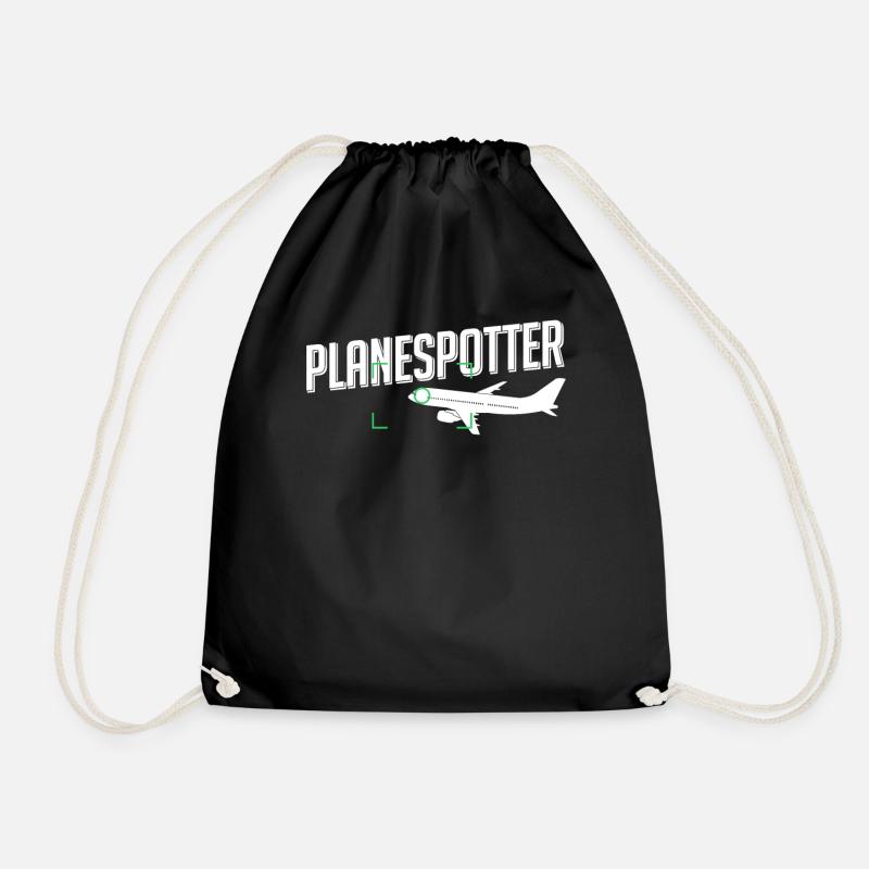 Planespotter - Turnbeutel - Schwarz