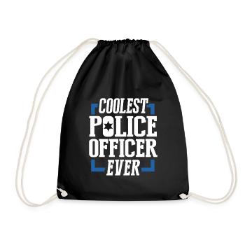 Policier police - Sac de sport léger - noir - Devant