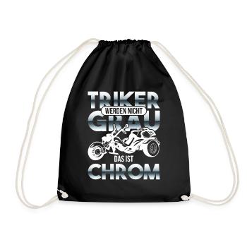 Trike - Turnbeutel - Schwarz - Vorne