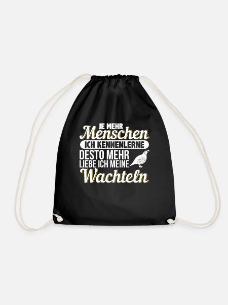 Wachtel - Turnbeutel - Schwarz