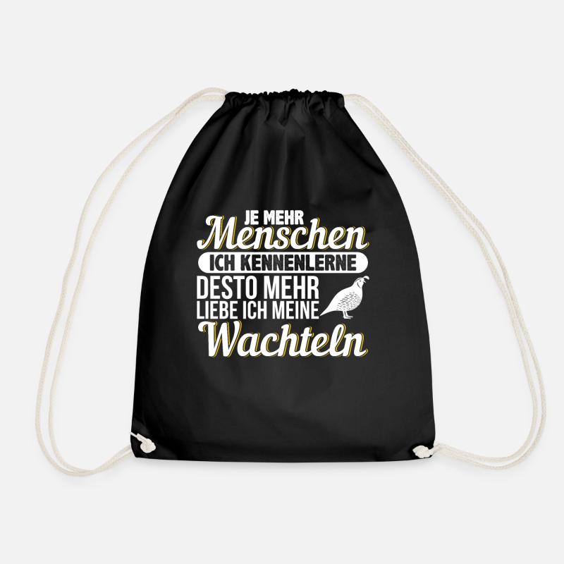 Wachtel - Turnbeutel - Schwarz