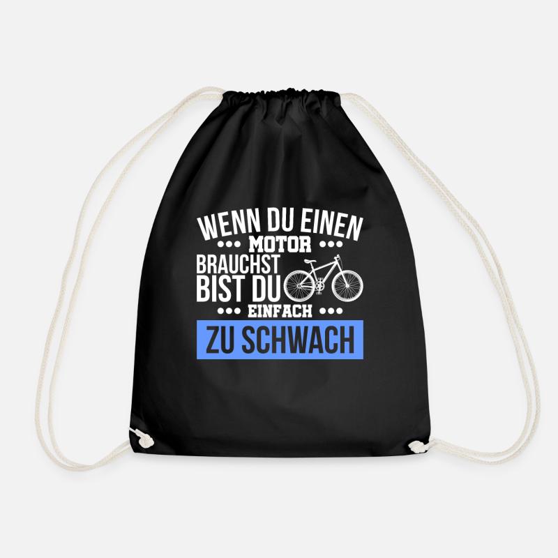 Anti E-Bike - Turnbeutel - Schwarz