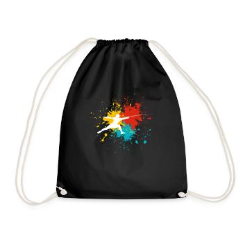 fencing - Drawstring Bag - black - Front