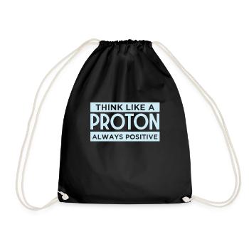 Physics science - Drawstring Bag - black - Front