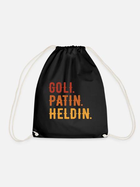 Goli Taufgoli Firmgoli Gift Idea - Drawstring Bag - black