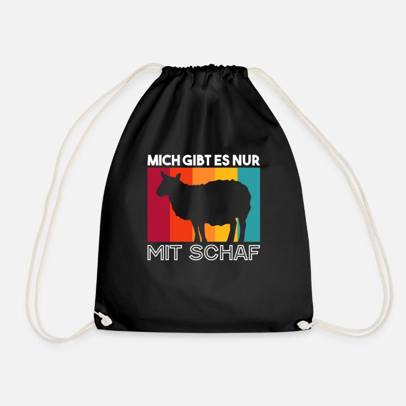 Schaf Schafe Landwirtschaft Geschenk - Turnbeutel - Schwarz