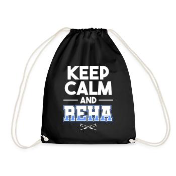 Sports Injury Knee Crutches Cruciate Ligament Gift - Drawstring Bag - black - Front
