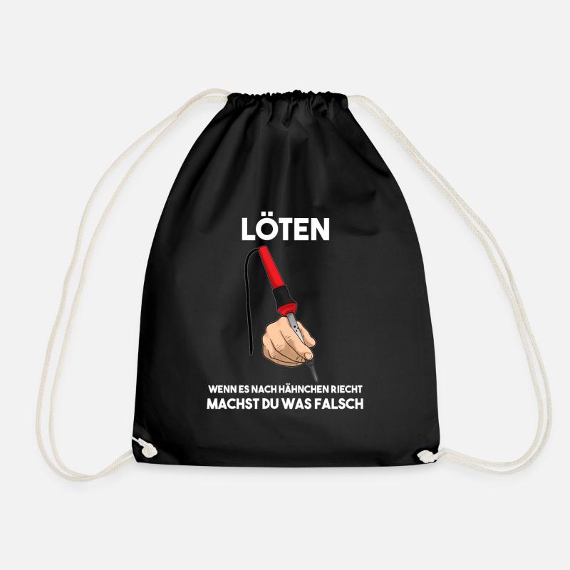 Löten - Turnbeutel - Schwarz