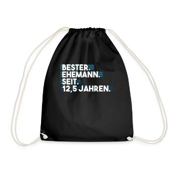 Petersilienhochzeit - Turnbeutel - Schwarz - Vorne