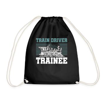Conducteur de train - Sac de sport léger - noir - Devant