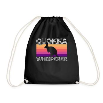 Quokka Quokkas Australien - Turnbeutel - Schwarz - Vorne