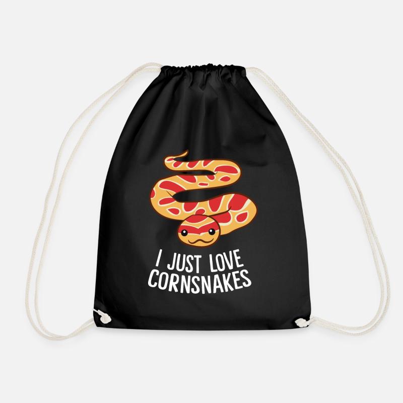 Kornnatter - I just love Cornsnakes - Turnbeutel - Schwarz
