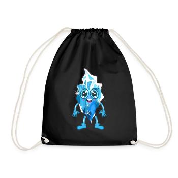 Crystal de glace - Sac de sport léger - noir - Devant