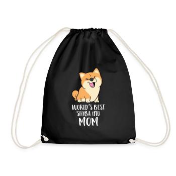 Beste Shiba Inu Mama der Welt - Turnbeutel - Schwarz - Vorne