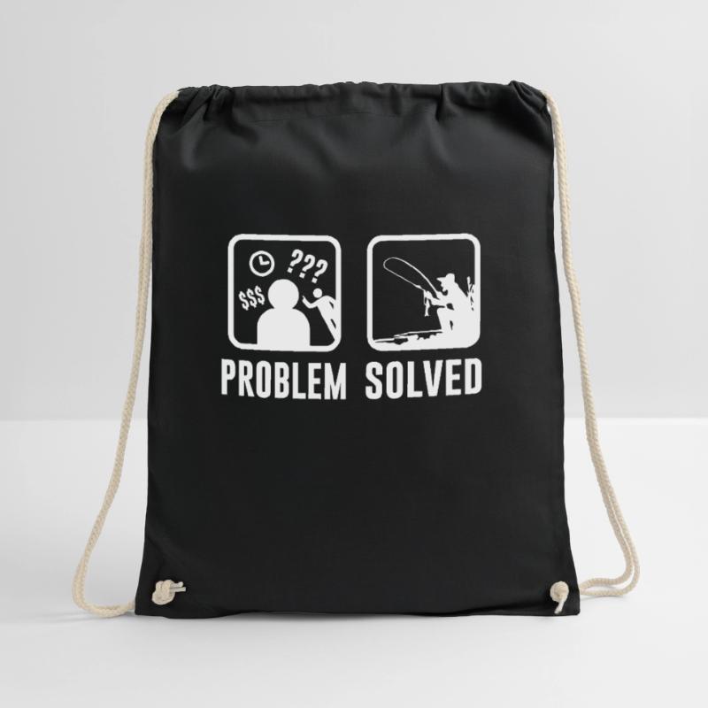 Problem solved Drawstring Bag