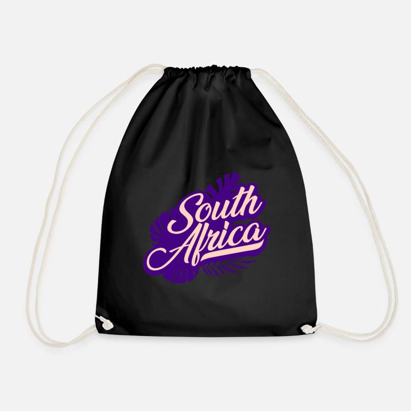 Südafrika Afrika - Turnbeutel - Schwarz