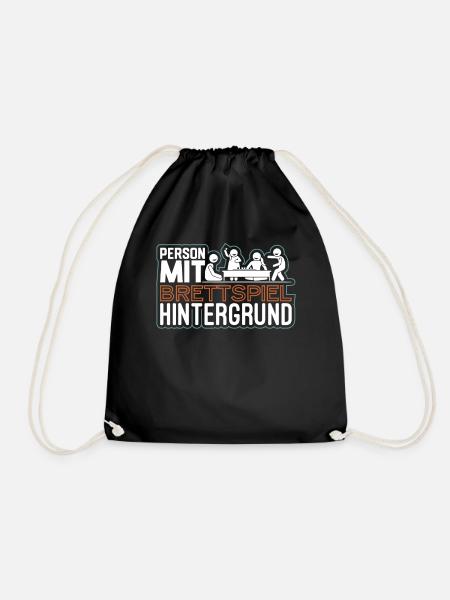 Boardgame Würfel Nerd Geek Brettspiel Geschenk - Turnbeutel - Schwarz