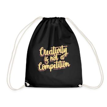 Musicians Creativity is not a competition - Drawstring Bag - black - Front