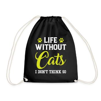 Life without Cats, I don’t think so - Sac de sport léger - noir - Devant