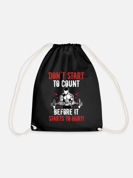 Bodybuilder Body Building Krafttraining Geschenk - Turnbeutel - Schwarz