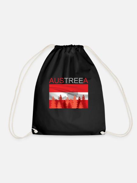 Austreea Austria Österreicher Spruch Österreich - Turnbeutel - Schwarz