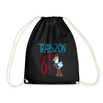 Trabzon 61 Turkey city - Drawstring Bag - black - Front