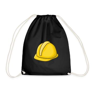 Artisan travailleur de la construction casque - Sac de sport léger - noir - Devant