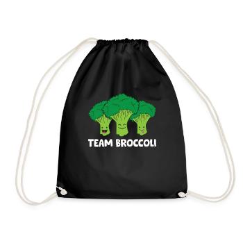 Broccoli Lover Team Broccoli Vegan - Sac de sport léger - noir - Devant