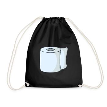 Papier toilette papier toilette - Sac de sport léger - noir - Devant