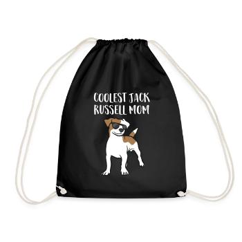 Coolest Jack Russel Mom - Drawstring Bag - black - Front