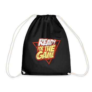 Gaming Gamer - Turnbeutel - Schwarz - Vorne