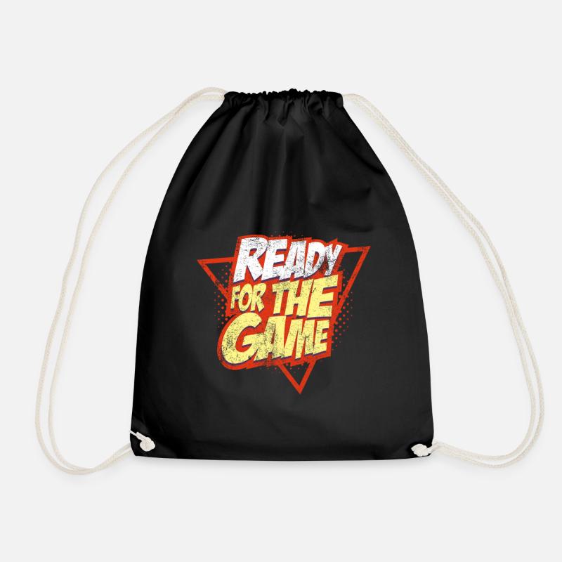 Gaming gamer - Drawstring Bag - black