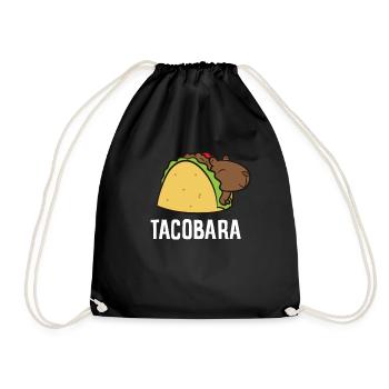 Capybara Gift Kids Tacobara Funny Capybara Tacos - Sac de sport léger - noir - Devant