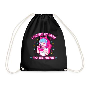Gamer Girl Pink Gamer Gamer Girl Cadeau - Sac de sport léger - noir - Devant