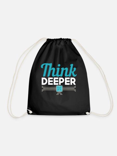 Scientist Machine Learning Deep Learning - Drawstring Bag - black