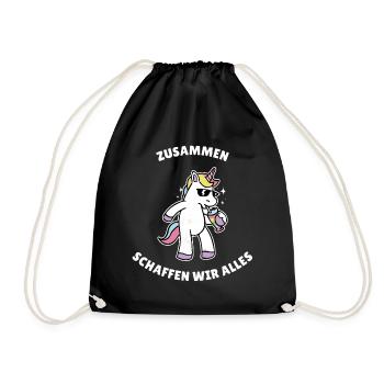 Together we can do anything but stay sober - Drawstring Bag - black - Front