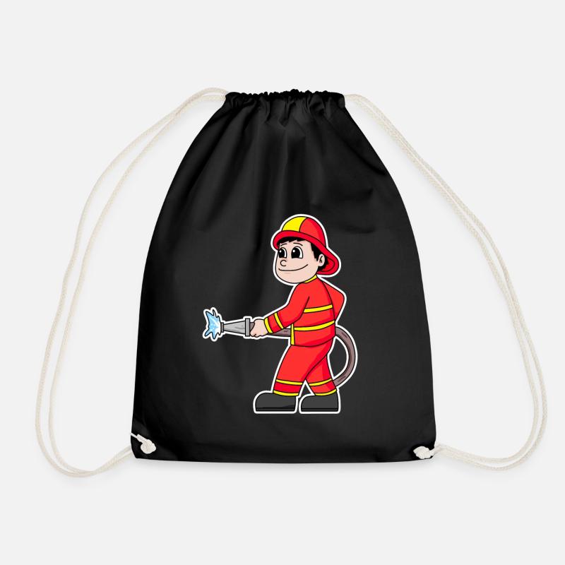 Feuerwehrmann - Turnbeutel - Schwarz