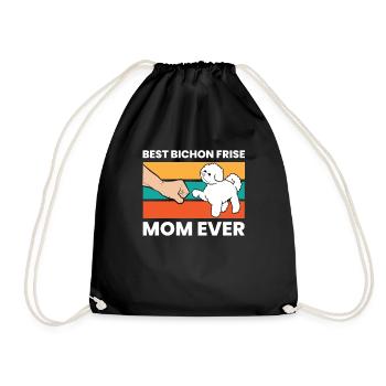 Meilleur Bichon Frise Mom Ever - Sac de sport léger - noir - Devant