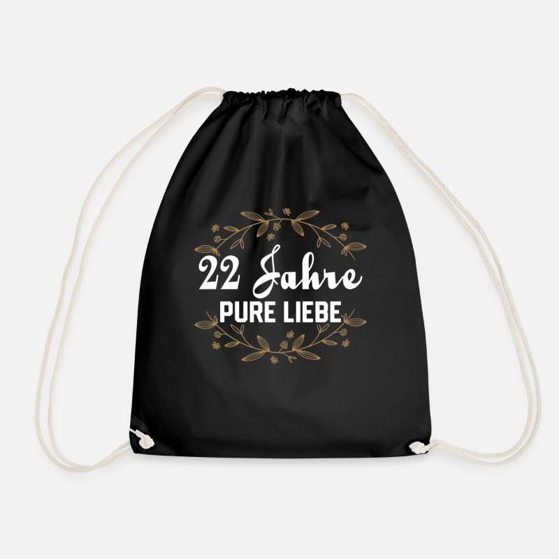 Ehepartner Ehemann Bronzehochzeit Geschenk - Turnbeutel - Schwarz