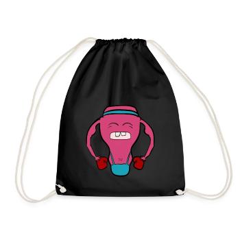 Féminisme utérus féministe - Sac de sport léger - noir - Devant