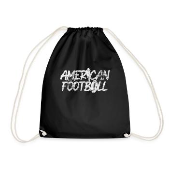 American Football - Turnbeutel - Schwarz - Vorne