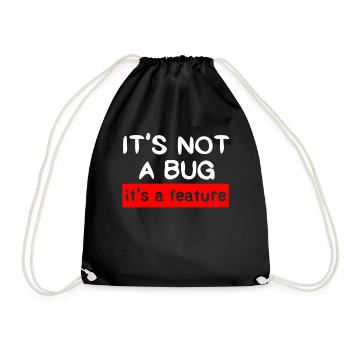 Programmeur - Coder - Hacker - IT - Sac de sport léger - noir - Devant
