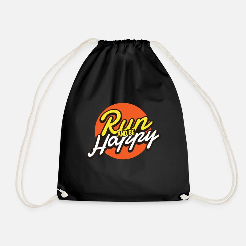 Coureurs de marathon - Sac de sport léger - noir