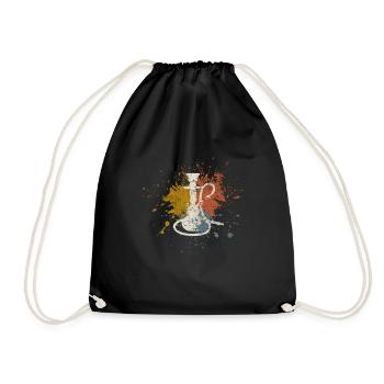 Hookah vintage - Drawstring Bag - black - Front