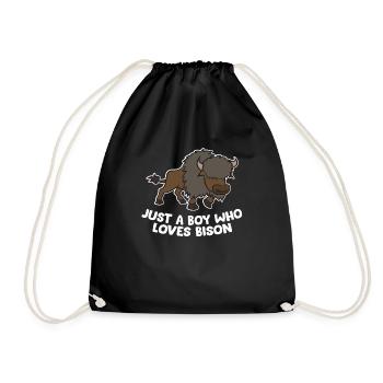 Un seul garçon Qui aime Les Bisons - Sac de sport léger - noir - Devant